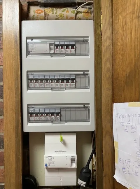 Tableau électrique après intervention Assistelec